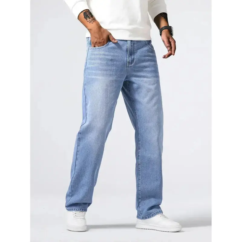 Jean stretch homme tissu doux, coupe confortable