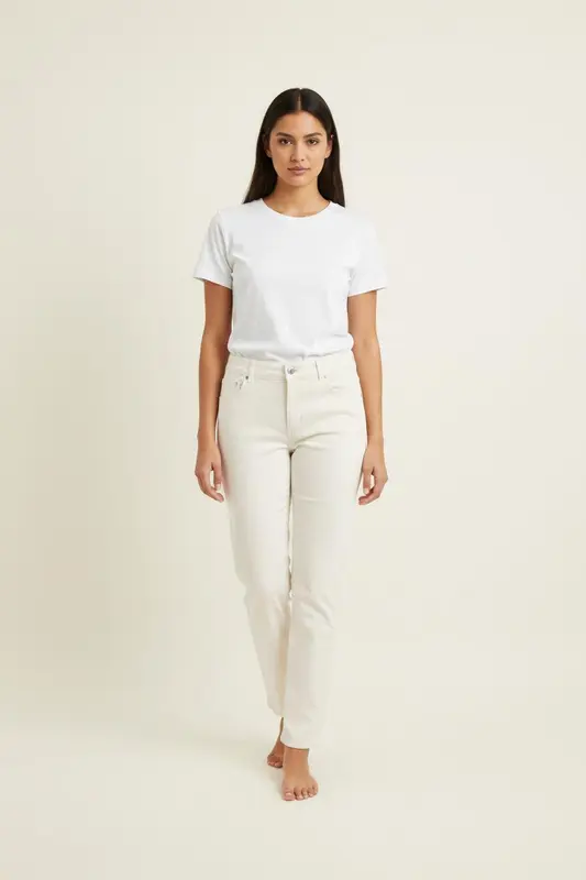 Jean - Taille Blanc