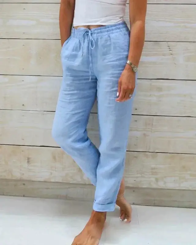 Jeanne - Pantalon Jeanne chic et décontracté, polyvalent pour le jour et la nuit