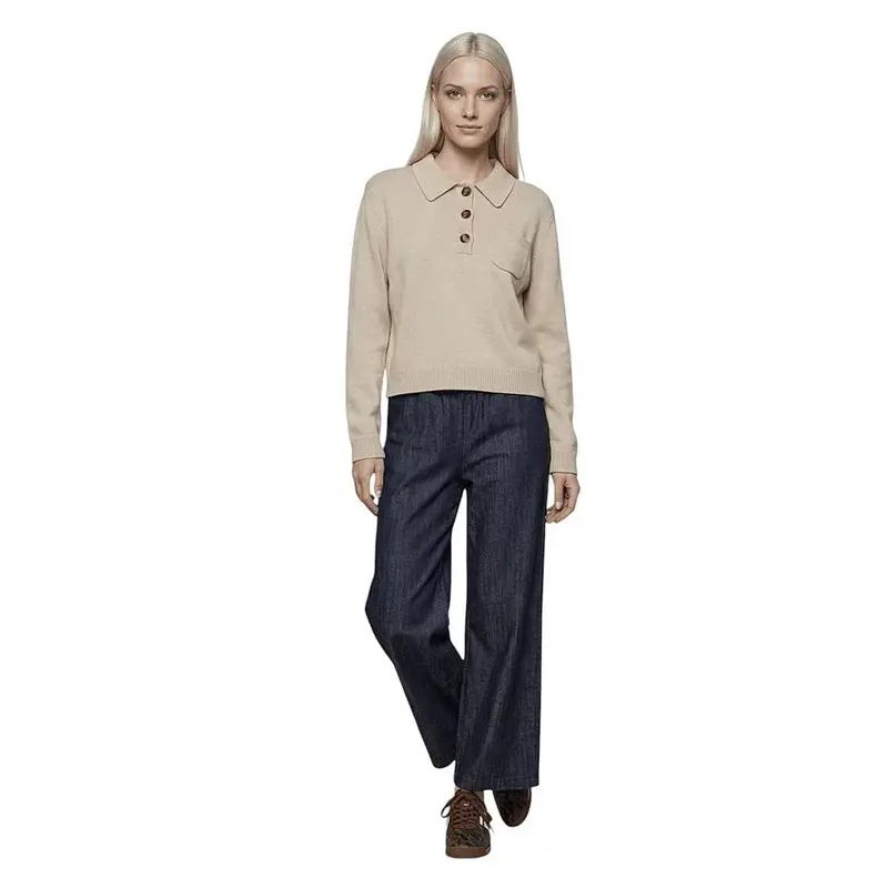 Jeff polo femme beige Loops