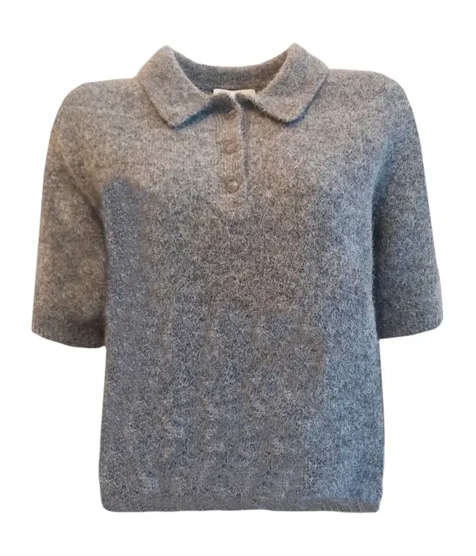 Jeff polo femme gris Ollie