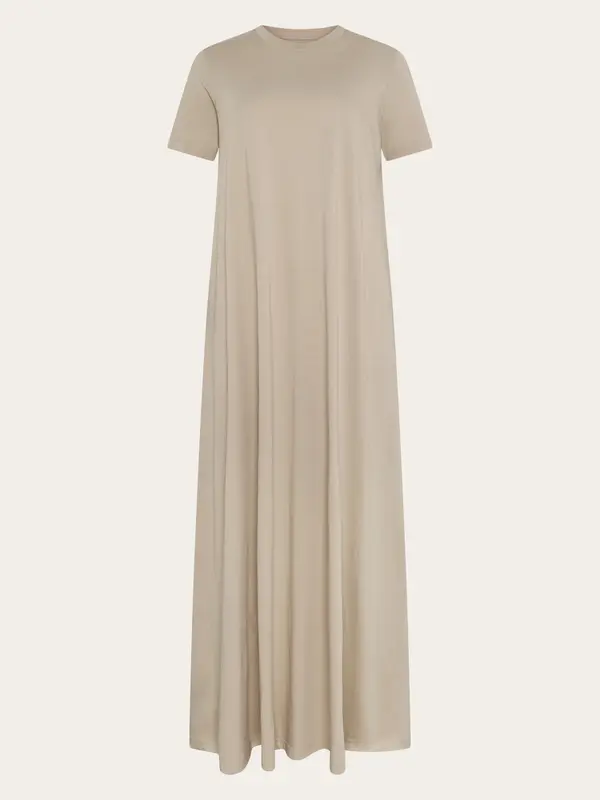 Jersey maxi dress - Light feather gray
