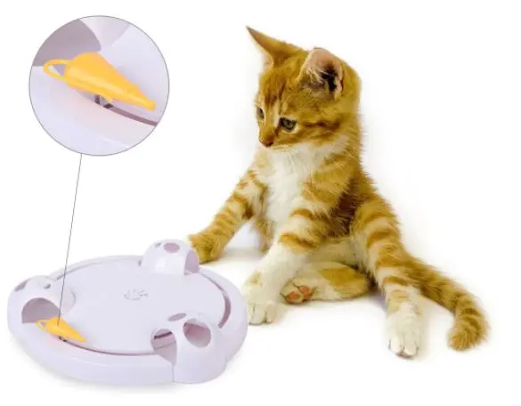 Jouet interactif rotatif intelligent pour chats