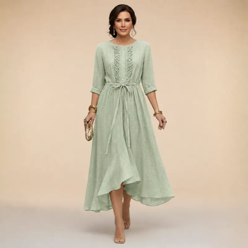 Judith - Robe Midi Légère Élégante