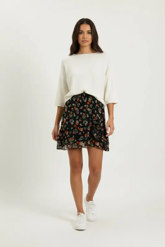 Jupe à Volants Multicolore - Taille L/40