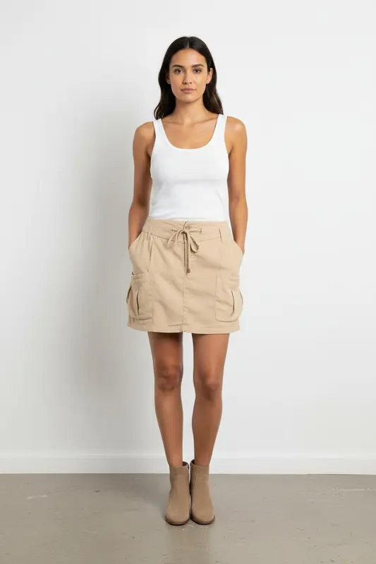Jupe beige - Taille L/40