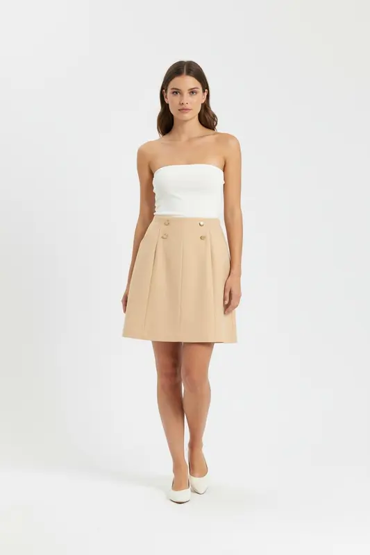 Jupe beige - Taille XS/34