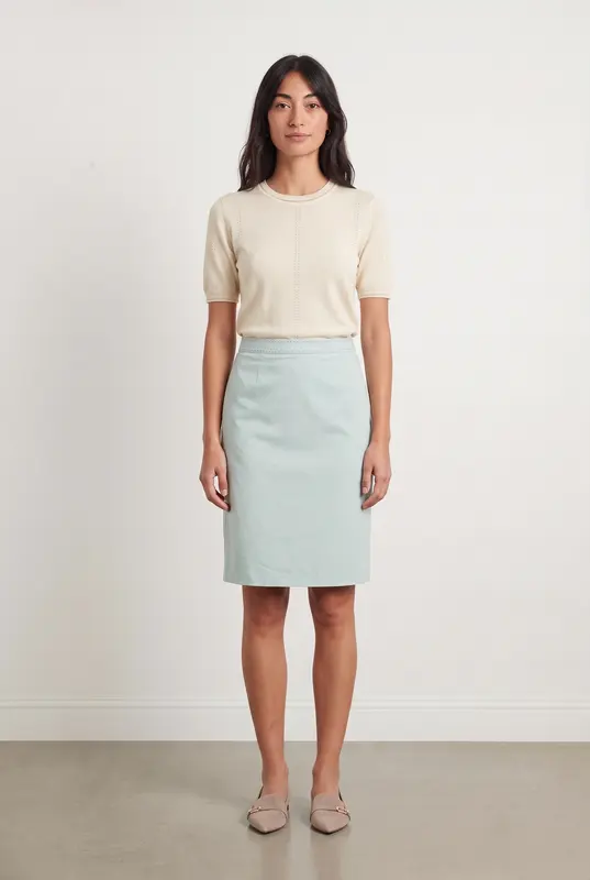 Jupe bleue claire - Taille S/36