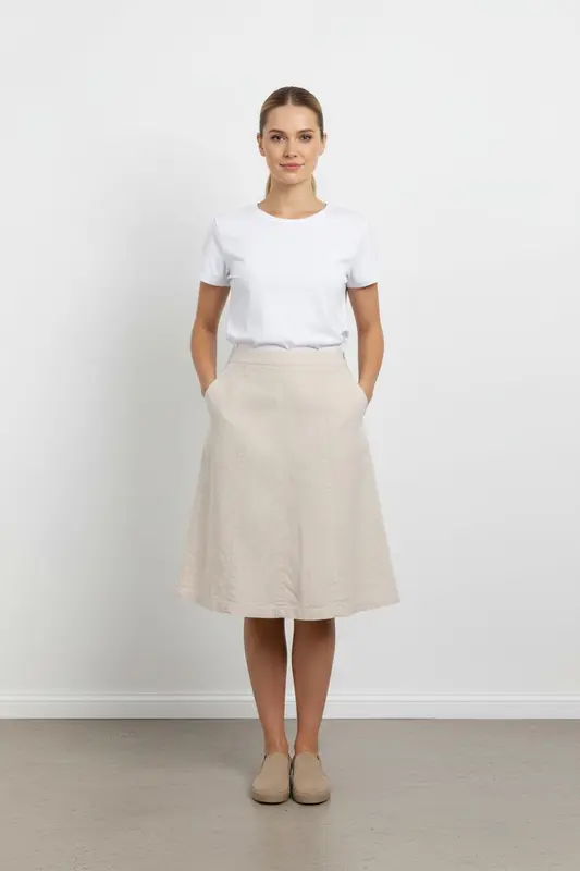 Jupe Courte Beige - Taille M/38 - imparfaites