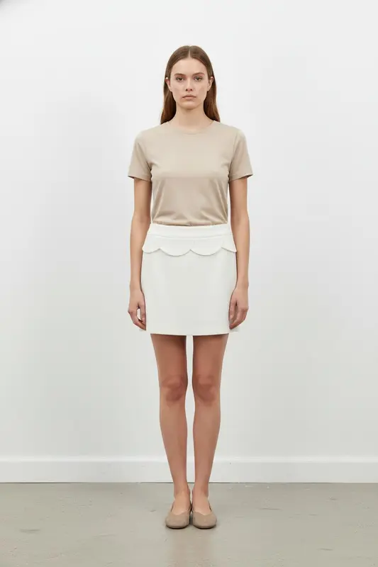 Jupe Courte Blanche - Taille M/38