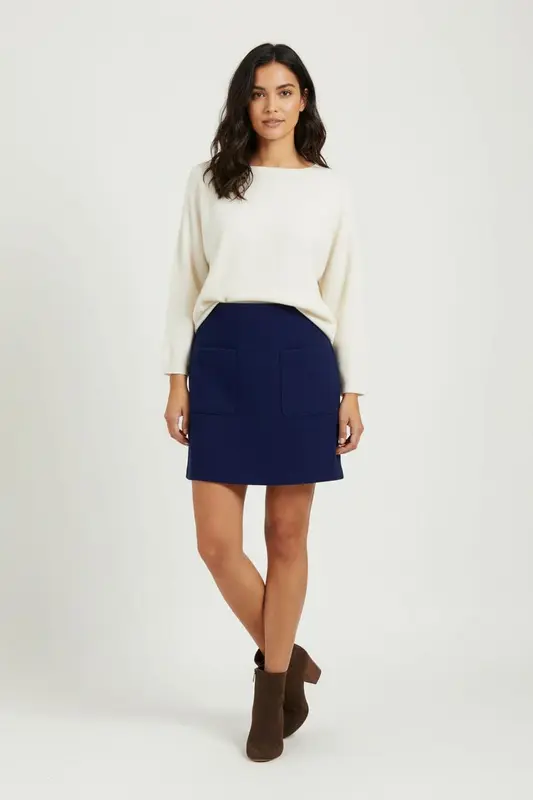 Jupe Courte Bleue - Taille XS/34