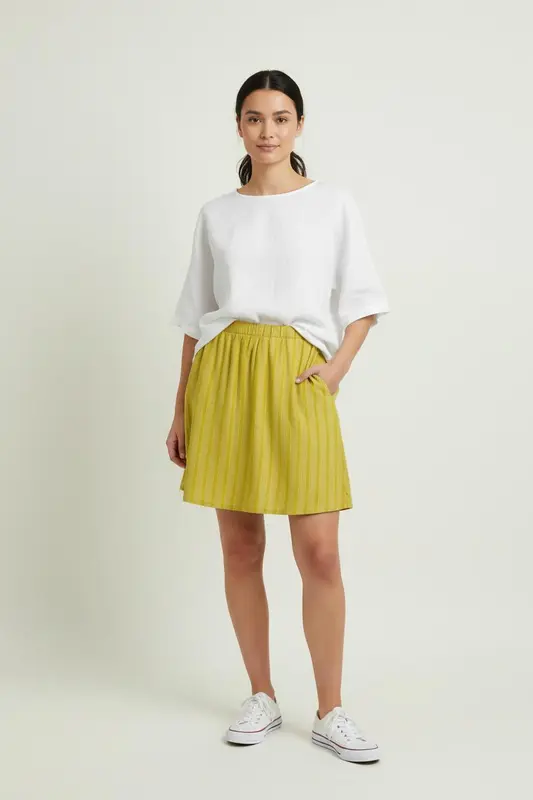 Jupe Courte Jaune - Taille S/36