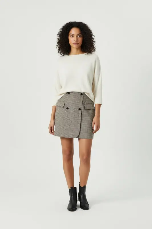 Jupe Courte Multicolore - Taille L/40