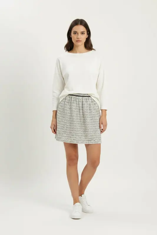 Jupe Courte Multicolore - Taille S/36