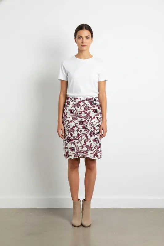 Jupe Courte Multicolore - Taille XS/34