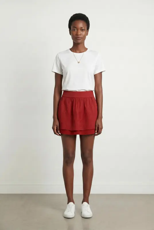 Jupe Courte Rouge - Taille M/38