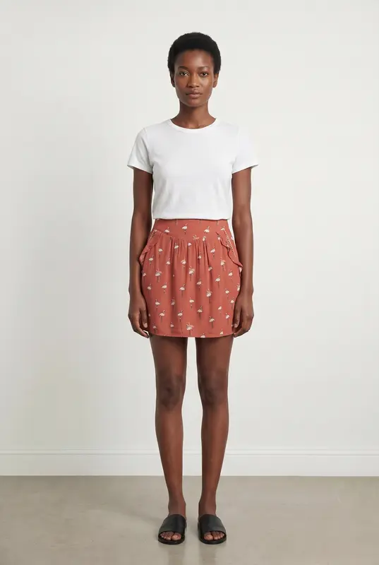 Jupe Courte Rouge - Taille S/36
