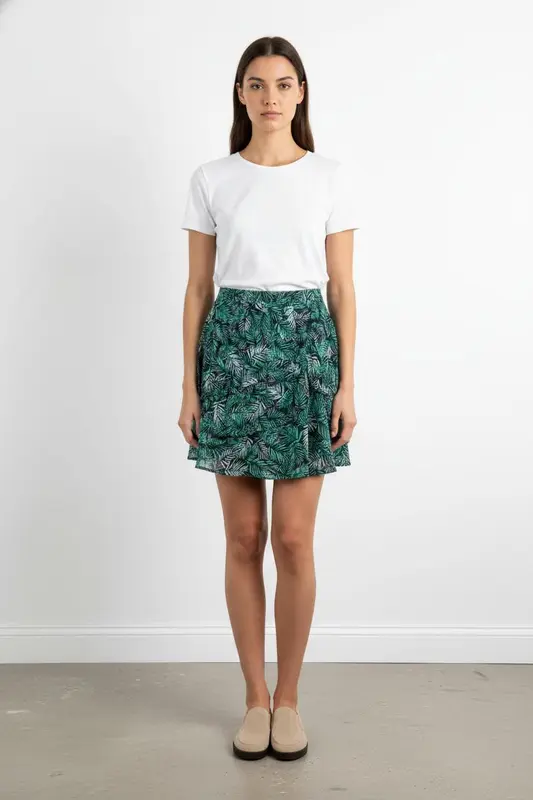 Jupe Courte Verte et Noire - Taille L/40