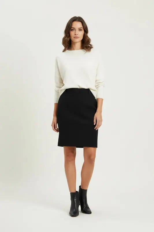 Jupe Droite Bleue - Taille S/36