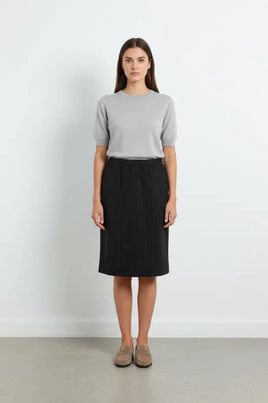 Jupe Droite Grise - Taille XXXL/46