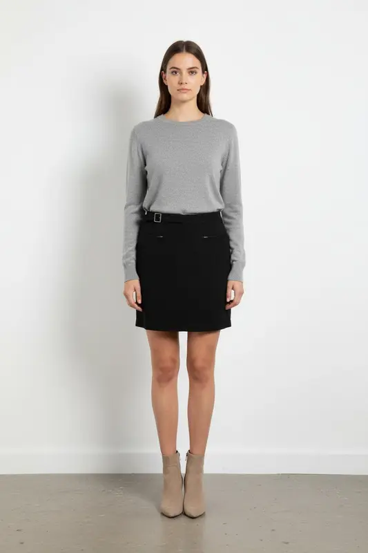 Jupe Droite Noire - Taille S/36