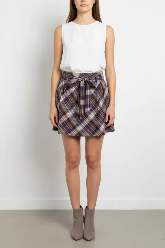 Jupe Écossaise Multicolore - Taille M/38
