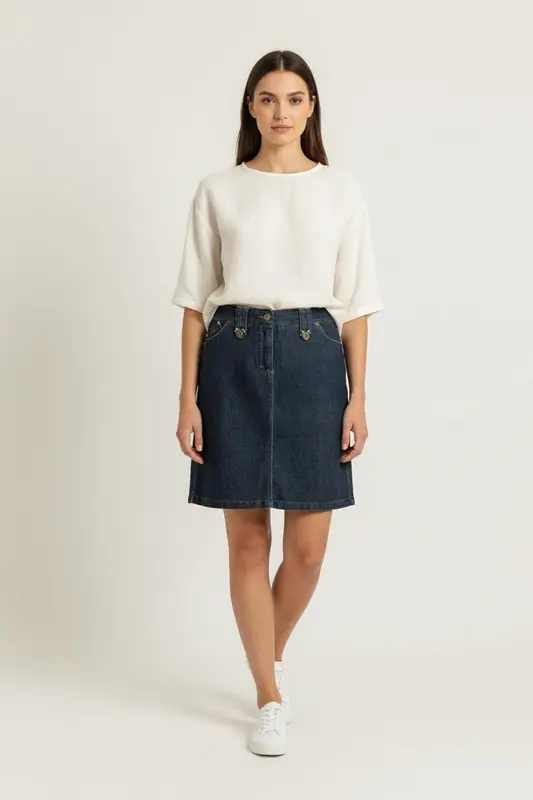 Jupe en Jean Bleu - Taille M/38