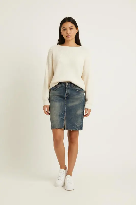 Jupe en jean bleu - Taille XS/34