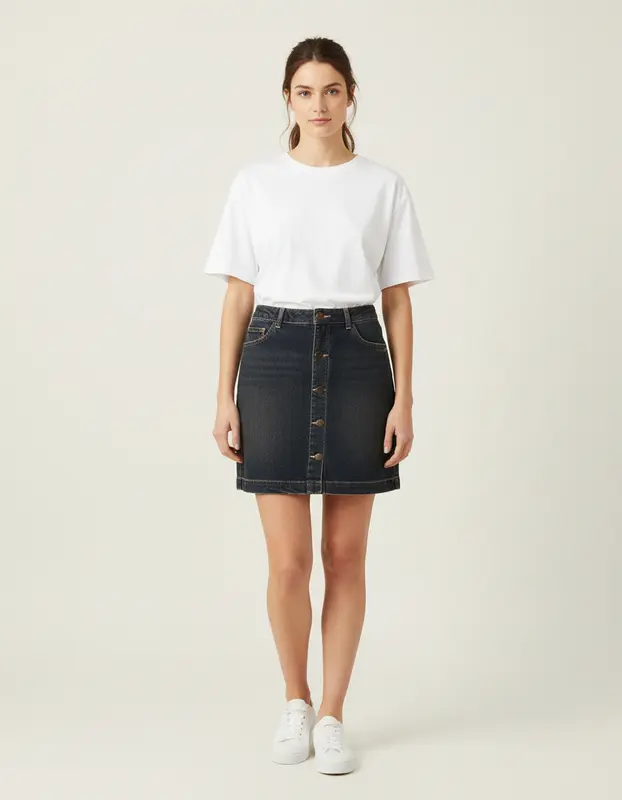 Jupe En Jean Bleue - Taille S/36