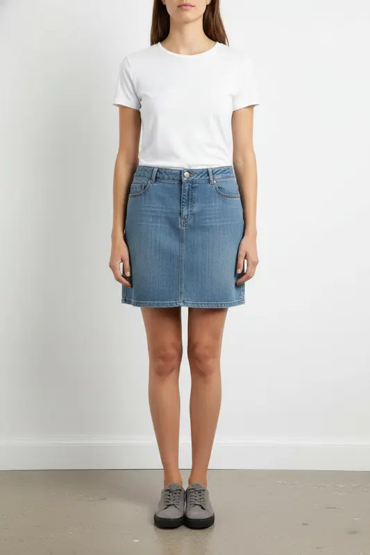 Jupe en Jean Bleue - Taille XXL/44
