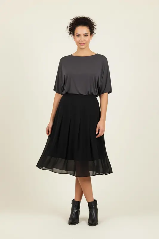 Jupe Évasée Noire - Taille XXXL/46