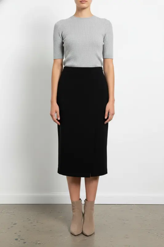 Jupe Fendue Bleue - Taille L/40