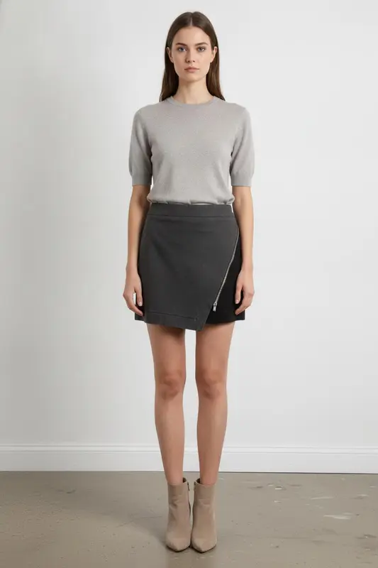 Jupe grise et noire - Taille M/38