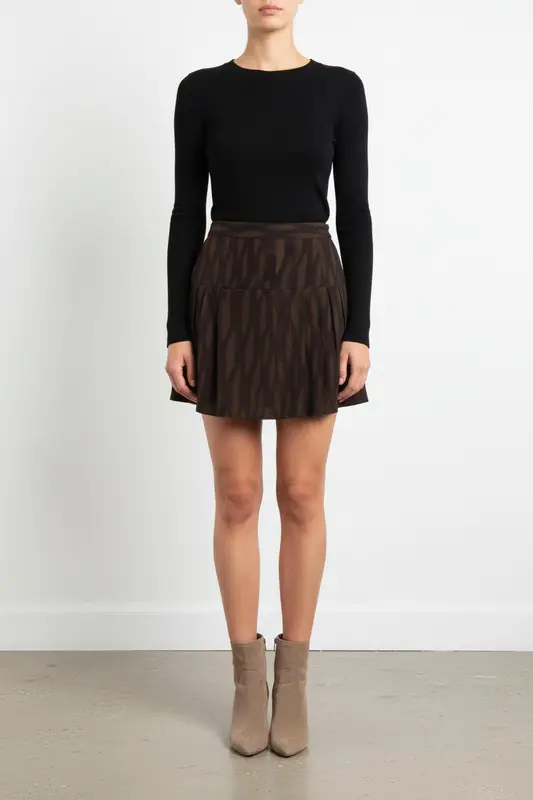 Jupe kaki et noire - Taille S/36