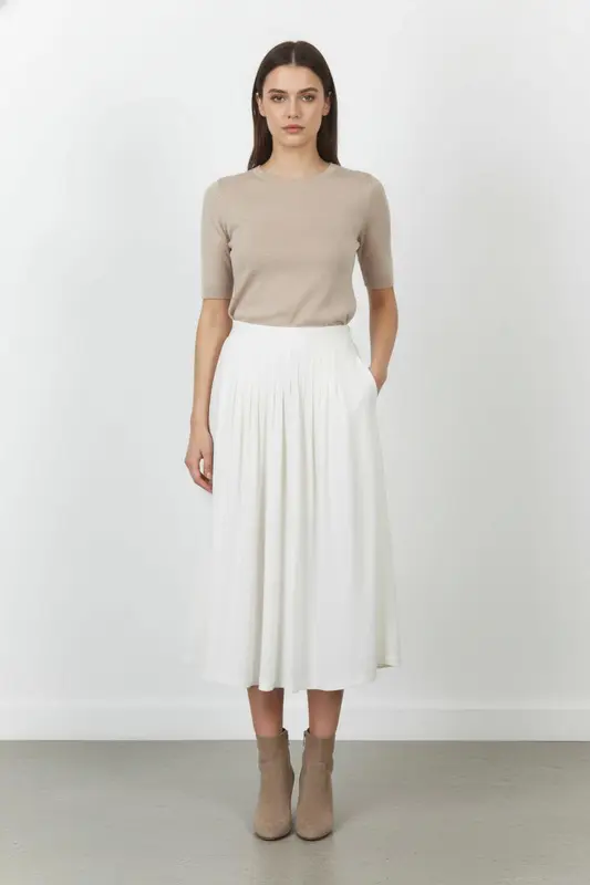 Jupe Longue Blanche - Taille M/38 - imparfaites