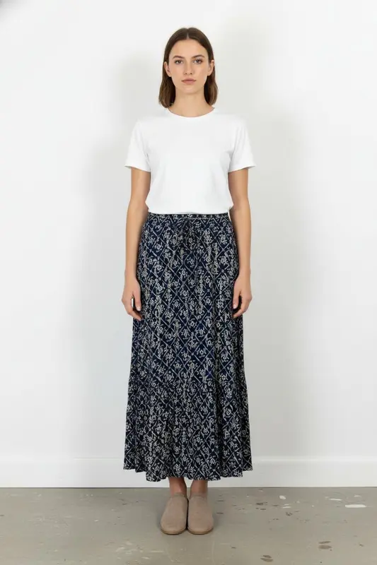 Jupe Longue Bleue et Blanche - Taille M/38