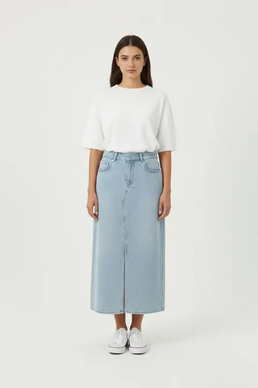 Jupe Longue Bleue - Taille M/38