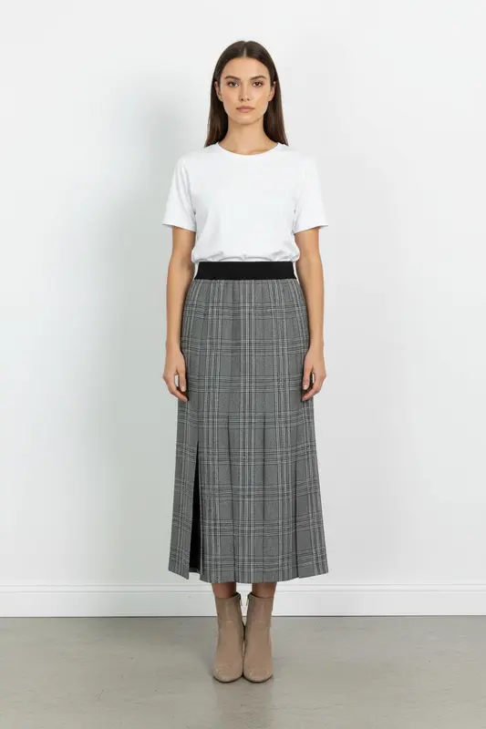 Jupe Longue Grise - Taille S/36