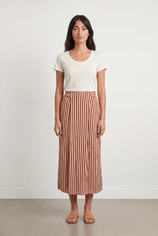 Jupe Longue Rouge et Blanche - Taille S/36