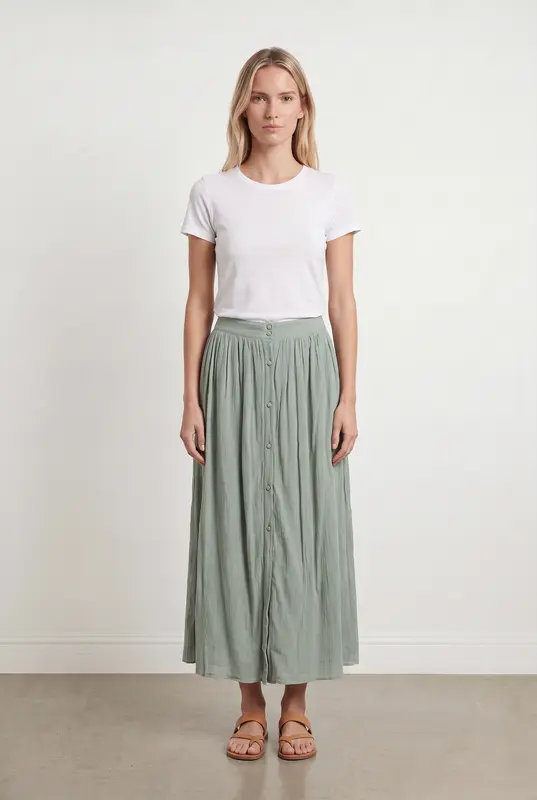 Jupe Longue Verte - Taille XS/34