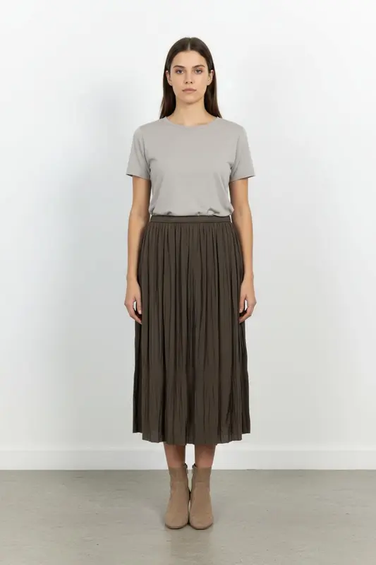Jupe Midi Marron - Taille M/38