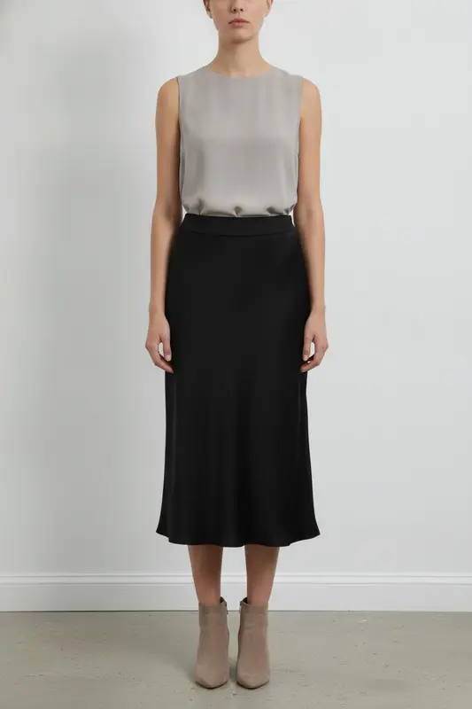 Jupe Midi Noire - Taille M/38