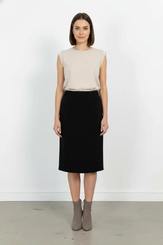 Jupe Midi Noire - Taille XL/42