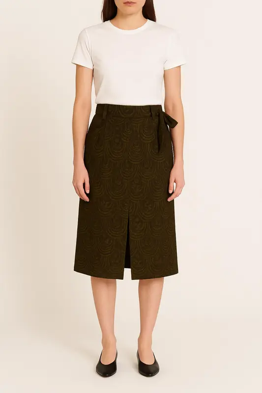 Jupe Midi Verte - Taille S/36