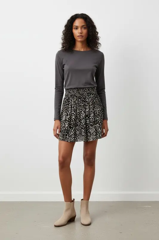 Jupe noir et blanc - Taille S/36
