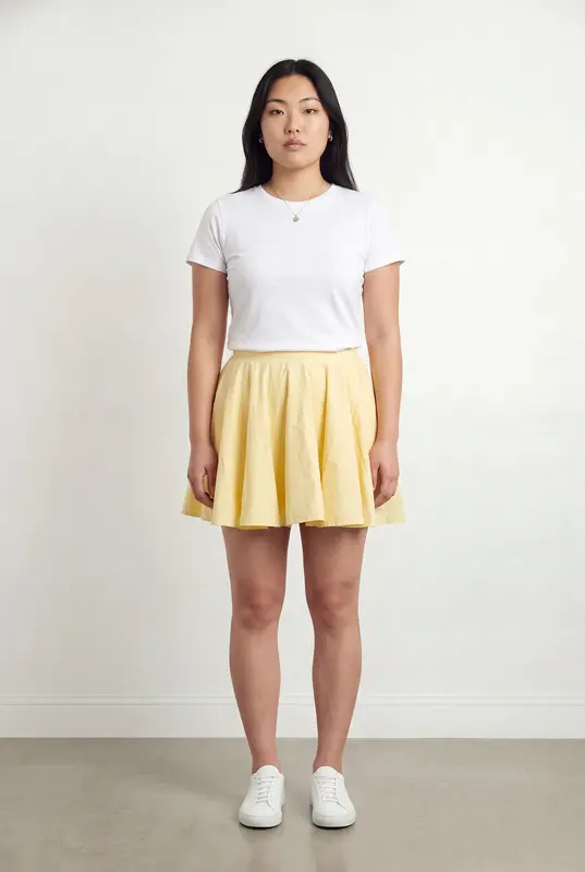 Jupe Patineuse Jaune - Taille L/40