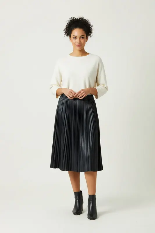 Jupe Plissée Bleue - Taille S/36