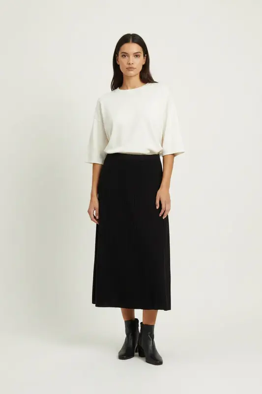 Jupe Plissée Noire - Taille L/40