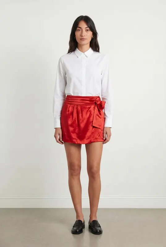 Jupe Portefeuille Rouge - Taille M/38