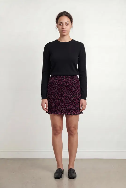 Jupe rose à motifs - Taille L/40